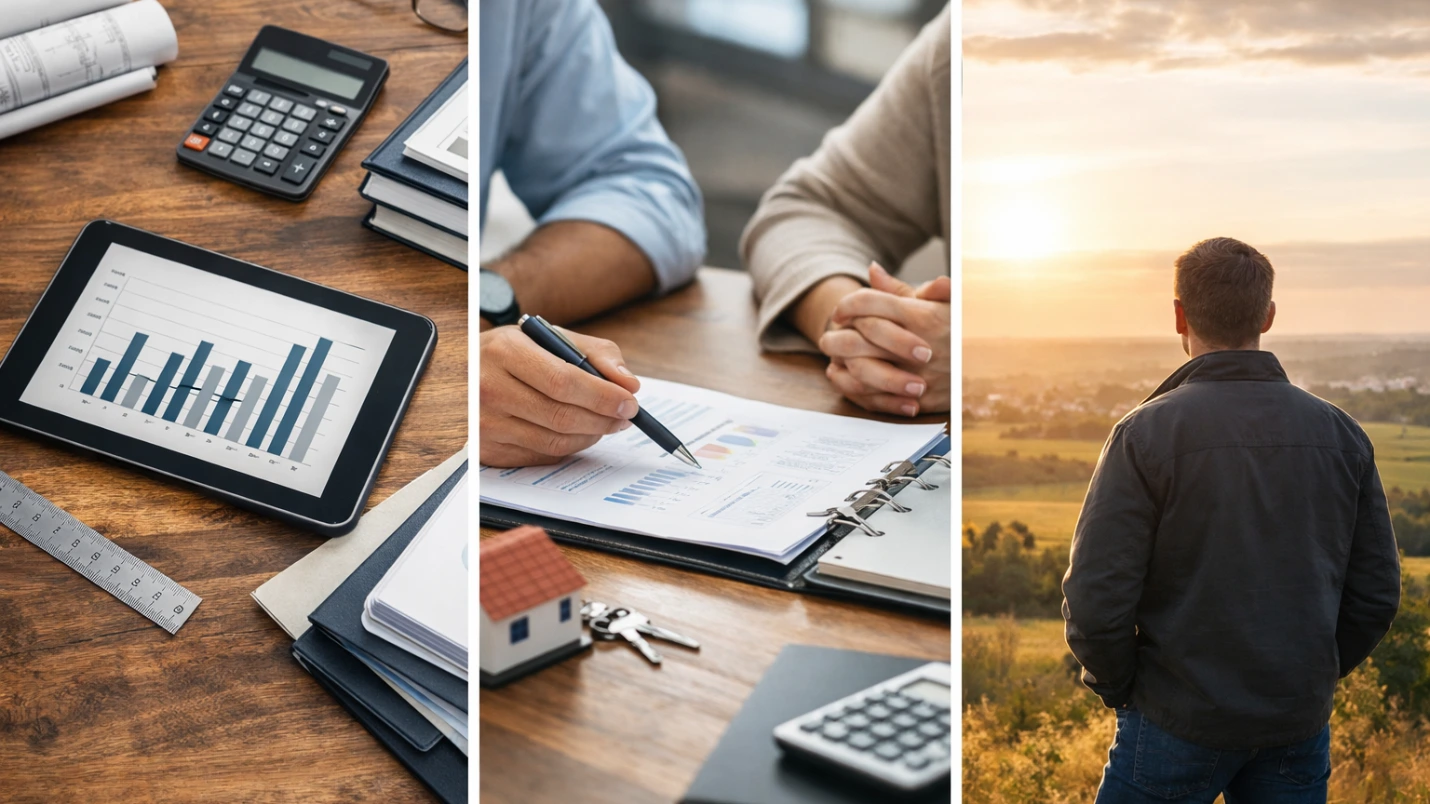 Infografik zur kostenlosen Immobilienbewertung mit Analyse, Beratung und Planungsperspektive