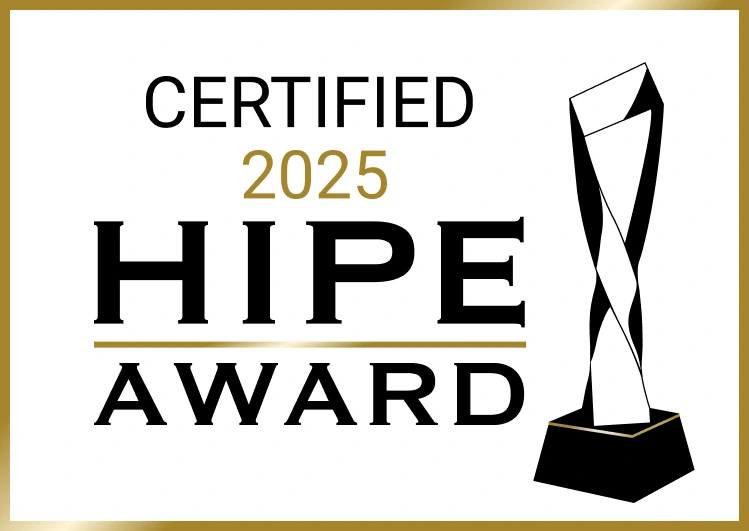 HIPE AWARD 2025 Prüfsiegel für ausgezeichnete Dienstleister im deutschsprachigen Raum