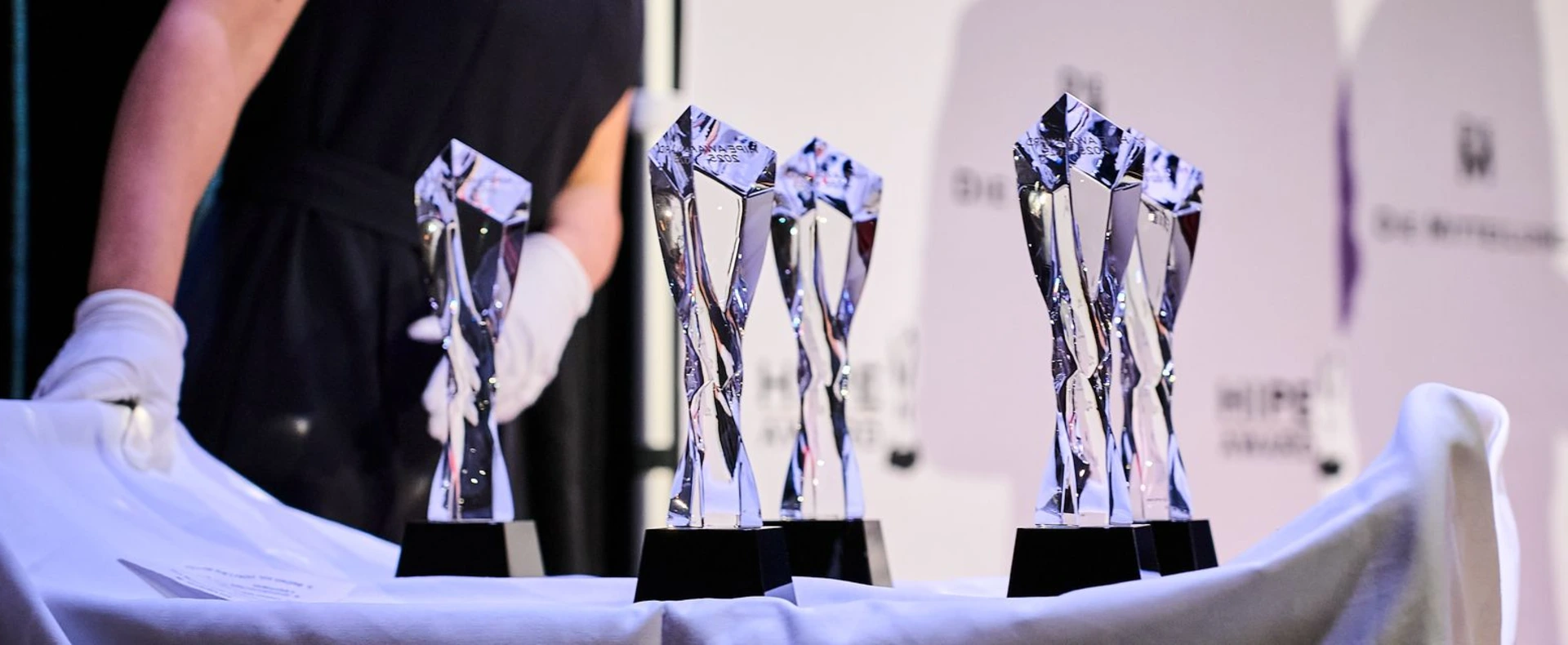 HIPE AWARD Pokale Preisverleihung 2026 München HIPE AWARD Pokale bei der Preisverleihung 2026 in München