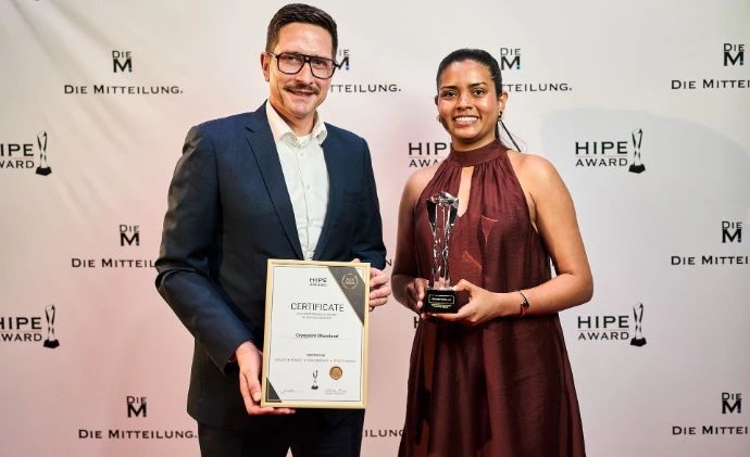 Cryopoint Rheinland erhält HIPE AWARD für Servicequalität