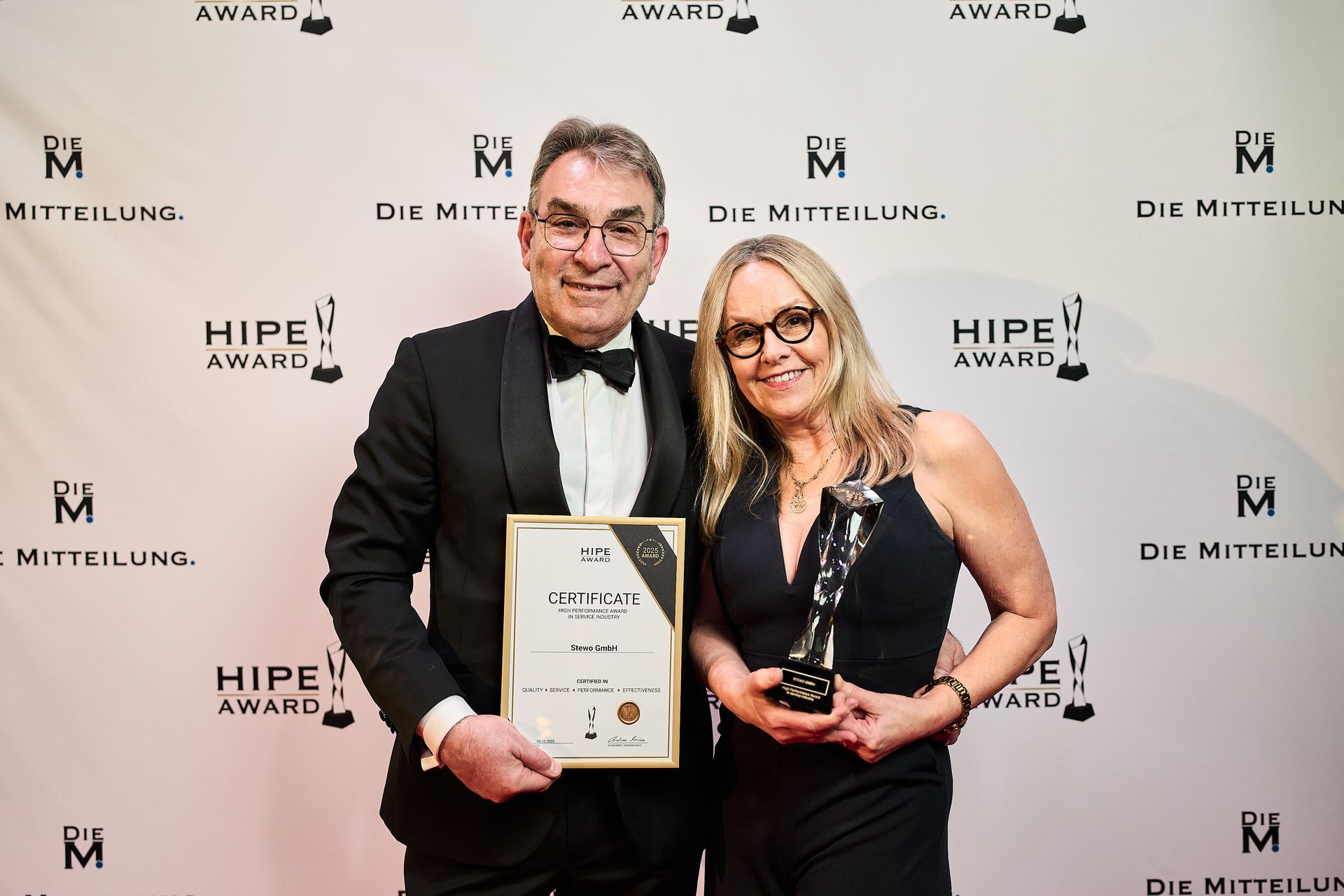 Stewo GmbH erhält HIPE AWARD 2025 für geprüfte Servicequalität