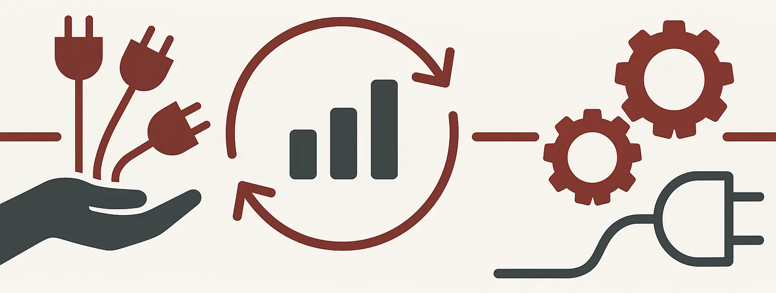 Solar Komplettlösung Infografik – Prozesse, Energieoptimierung und Photovoltaik Komplettservice Grafische Darstellung der Prozessschritte einer Solar Komplettlösung mit Energieanalyse und Photovoltaik Komplettservice